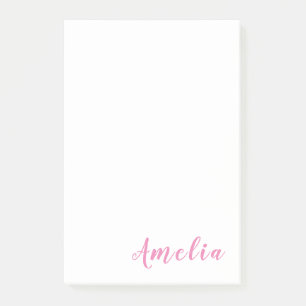 Trendy Modern minimalist Professional Roze Post-it® Notes