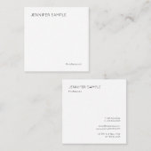 Trendy Modern Minimalist Simple Design Sjabloon Vierkante Visitekaartje (Voorkant / Achterkant)