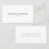 Trendy Modern Minimalist Sjabloon Professional Visitekaartje (Voorkant / Achterkant)