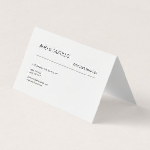 Trendy Modern Minimalist Visitekaartjes