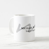 Trendy modern monogram initiaal professional