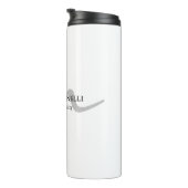 Trendy modern monogram initiaal professional thermosbeker (Geroteerd rechts)