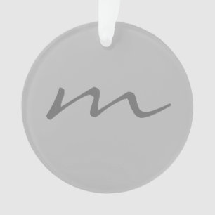 Trendy modern monogram professioneel grijs ornament