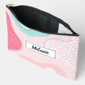 Trendy Modern Pastel Abstract gepersonaliseerd Etui (Open)