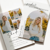 Trendy Modern Photo Graduation Invitation