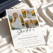 Trendy Modern Photo Graduation Invitation