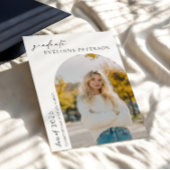 Trendy Modern Photo Graduation Invitation