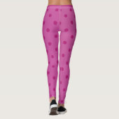 Trendy Modern Pink Dot Leggings (Achterkant)