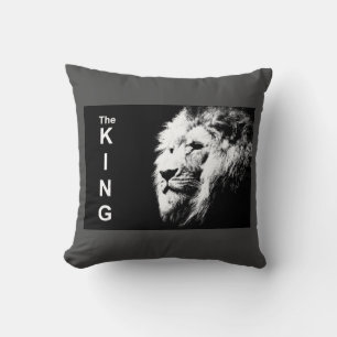 Trendy Modern Pop Art Lion Head Elegant Sjabloon Kussen