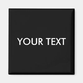 Trendy Modern Professional Custom Merk Name Black Magneet