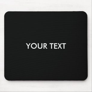 Trendy Modern Professional Custom Merk Name Black Muismat