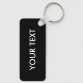 Trendy Modern Professional Custom Merk Name Black Sleutelhanger (Achterkant)