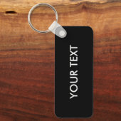 Trendy Modern Professional Custom Merk Name Black Sleutelhanger (Voorkant)