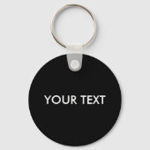 Trendy Modern Professional Custom Merk Name Black Sleutelhanger (Achterkant)