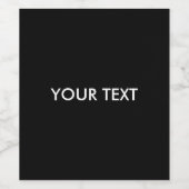 Trendy Modern Professioneel Aangepaste Merknaam Zw Wijn Etiket (Enkel label)