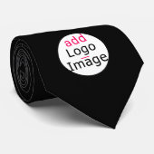 Trendy Modern Promotion  Black Stropdas (Opgerold)