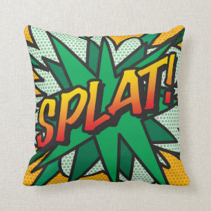 Trendy Modern Retro Comic Book SPLAT Pop Art Kussen