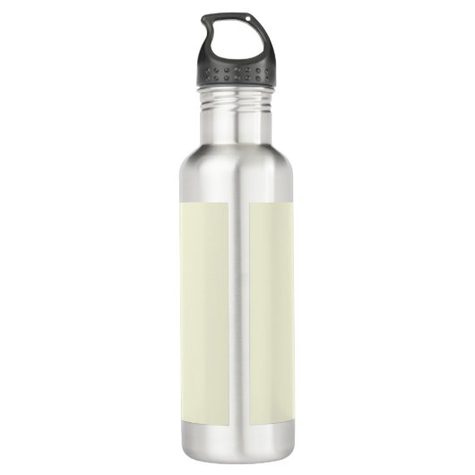 Trendy Modern Rood Monogram Beige Waterfles (Achterkant)