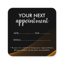 Trendy Modern Salon Appointment Reminder Card