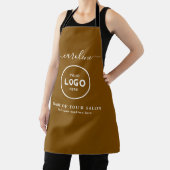 Trendy Modern Salon Logo Apron Schort (Insitu)