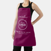  Trendy Modern Salon Logo Apron Schort (Insitu)