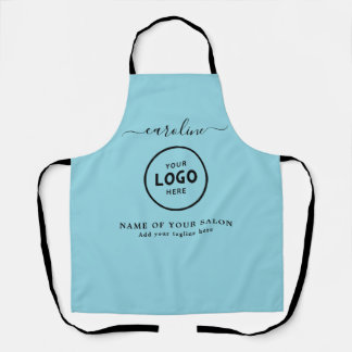 Trendy Modern Salon Logo Apron Schort