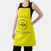 Trendy Modern Salon Logo Apron Schort (Insitu)