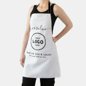Trendy Modern Salon Logo Apron Schort (Insitu)
