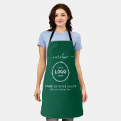 Trendy Modern Salon Logo Apron Schort (Gedragen)