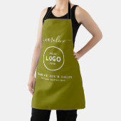 Trendy Modern Salon Logo Apron Schort (Insitu)