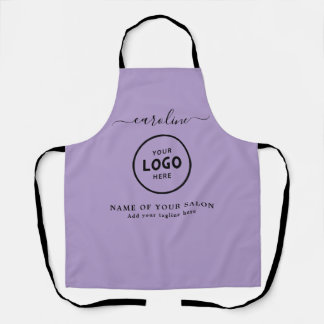 Trendy Modern Salon Logo Apron Schort