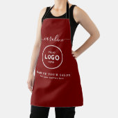 Trendy Modern Salon Logo Apron Schort (Insitu)