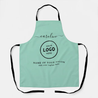 Trendy Modern Salon Logo Apron Schort