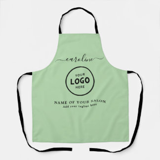 Trendy Modern Salon Logo Apron Schort
