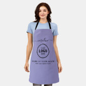  Trendy Modern Salon Logo Apron Schort (Gedragen)
