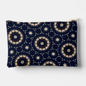 Trendy Modern Sapphire & Pearls Abstracte Dot Art Etui (Achterkant)