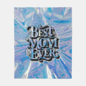 Trendy Modern Schrift Beste Moeder Ooit Fleece Deken (Voorkant)