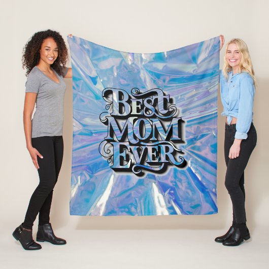 Trendy Modern Schrift Beste Moeder Ooit Fleece Deken