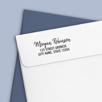 Trendy Modern Script Name Return Address
