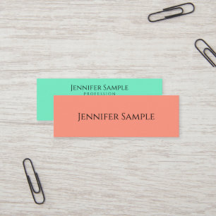 Trendy Modern Simple Elegant Professional Sjabloon Mini Visitekaartje