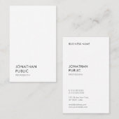 Trendy Modern Simple Elegant Professional Sjabloon Visitekaartje (Voorkant / Achterkant)