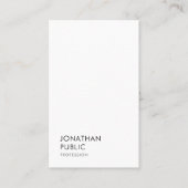 Trendy Modern Simple Elegant Professional Sjabloon Visitekaartje (Voorkant)
