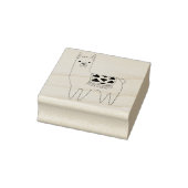Trendy Modern Sketchy Aztec Llama Rubberstempel (Stempel)