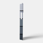 Trendy Modern Space Grey Stripes Case-Mate iPhone Case (Achterkant / Rechts)