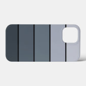 Trendy Modern Space Grey Stripes Case-Mate iPhone Case (Achterkant (horizontaal))