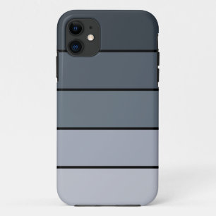 Trendy Modern Space Grey Stripes iPhone 11 Hoesje