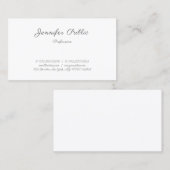 Trendy Modern Stijlvol Handschrift Eenvoudige Sjab Visitekaartje (Voorkant / Achterkant)