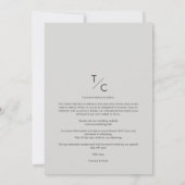 Trendy Modern Transparency vellum Effect Wedding (Achterkant)