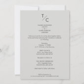 Trendy Modern Transparency Vellum Effect Wedding Kaart (Achterkant)