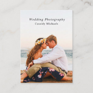 Trendy Modern Typography Minimalist Photography Visitekaartje